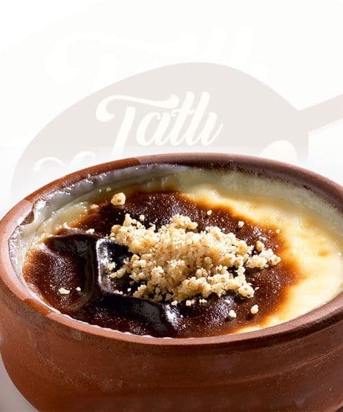 Tatlı Kaşığı fırında sütlaç — toprak kapta servis